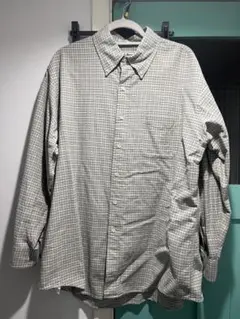 L.L.Bean グレー系チェック 長袖シャツ