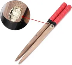 太鼓の達人 マイバチ ゴールドドクロ 赤色 ウォールナット超反発力！35ｃｍ