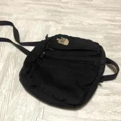 THE NORTH FACE ショルダーバッグ サコッシュ ブラック 刺繍ロゴ