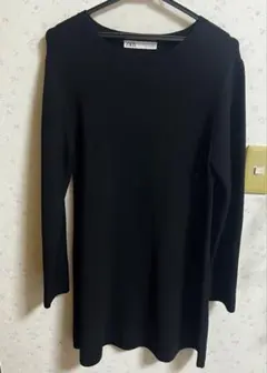 良品！！ZARA 黒 長袖ワンピース