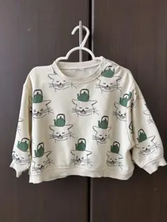 MARKEY'S HOGAN 猫プリント トレーナー 95cm