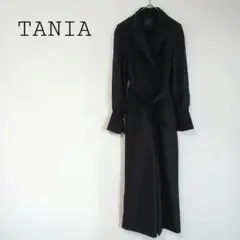 TANIA ベルト付きオールインワン パンツドレス フォーマル テーラーカラー