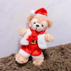 ディズニーシー　クリスマス サンタコスダッフィー　ぬいぐるみストラップ