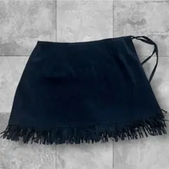 Livre claire 巻きスカート風 キュロットパンツ ブラック