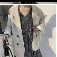 テーラードジャケット　ベージュ　アイボリー