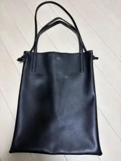 KBF黒 合成皮革 トートバッグ 2way