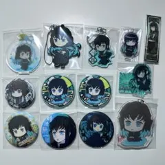 【ほとんど未使用】鬼滅の刃　無一郎　グッズまとめ売り　大量　缶バッチ　アクスタ