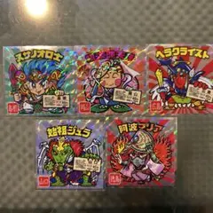 ロッテご当地ビックリマンシール西日本編シール5枚No.8.9.10.11.12