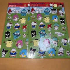 サンリオ キャラクター ペタペタシール　ちょっとぷっくり　2枚セット