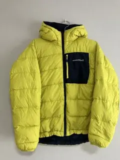 モンベル コロラドパーカ ダウン リバーシブル 160 ネイビー×イエロー　美品