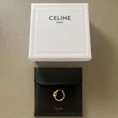 【新品】CELINE ノット スモールフープ ゴールドフィニッシュ ピアス　片耳のサムネイル