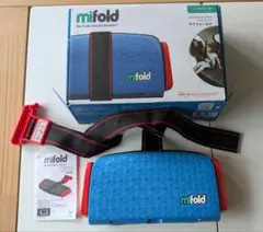 mifold ブースターシート　アメリカ仕様　ブルー mifold ジュニアシート 15~36kg デニムブルー 日本正規品
