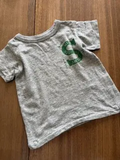 デニムダンガリー Tシャツ グレー MILK HUG KISS☆90のサムネイル