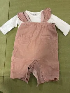 BeBe Petits Pois Vert ロンパース サロペット