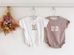 ベビー ロンパース 2枚セット teteatete