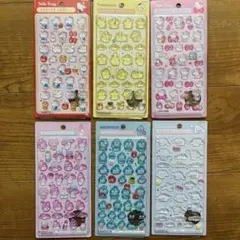 サンリオ　ボンボンドロップシール　6枚セット