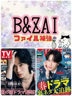 TV LIFE 6/12号 B&ZAI 切り抜き テレビライフ②