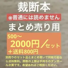 【裁断本リスト】500〜2,000円商品 まとめ売り