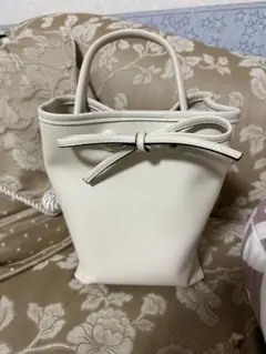 FRAY I.D リボンバッグ ホワイト