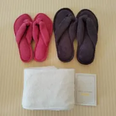 UCHINO しあわせタオル　スモールバスタオル スリッパ2足