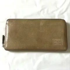 PORTER ポーター 長財布 ラウンドファスナー レザー ブラウン 本革のサムネイル