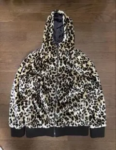 maxsix マックスシックス リップ ベロア レオパード パーカー hyde