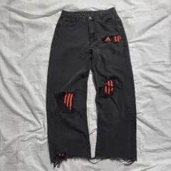 00s 再構築 ワイド リメイクデニムパンツ アディダス y2k グランジのサムネイル