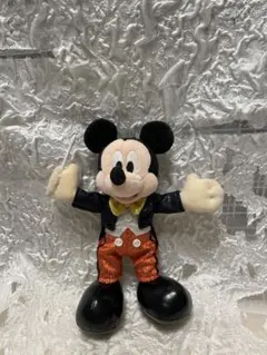 【タグなし未使用】ミッキーマウス ぬいぐるみバッジ（指揮者コスチューム）