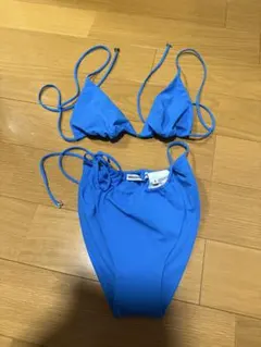 alexander wang ビキニ　ボトム　水着 Alexander Wang ロゴニット ビキニボトム | ブルー | FARFETCH JP