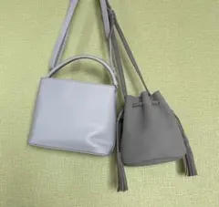 2点セット2wayミニショルダーバッグ、巾着ショルダーバッグのサムネイル