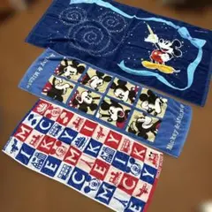 ミッキーマウス　タオル　3種類　第一生命　2度ほど使用