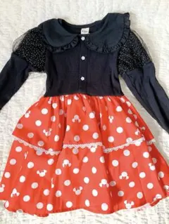 ディズニー ミニーマウス なりきりワンピース ドレス リトシー 100サイズ