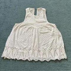 Hollister ホワイト ノースリーブ チュニック S