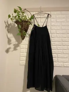 ニコアンドコットンボイルキャミソール ロングワンピース