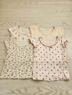 女の子用　半袖肌着　100㎝　4枚セット