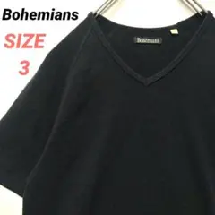 Bohemians　ボヘミアンズ　Tシャツ　カットソー　メンズ　刺繍ロゴ　黒のサムネイル
