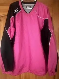 Mizuno 長袖ジャケット M ピンク/黒