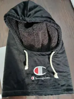Champion フリース ネックウォーマー　フード　ウォーマー 黒