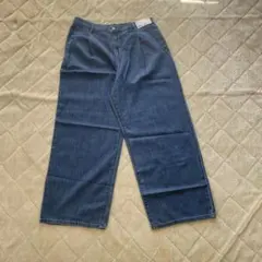 WOMEN ドレープデニムタックパンツ　ＸＸＬ