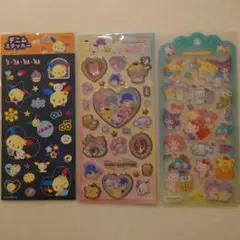 【正規品】サンリオ キラキラジュエル ドロップジェリー デニムステッカー セット