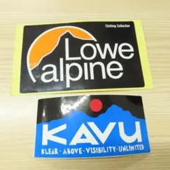 로우 알파인 & KAVU 스티커 세트