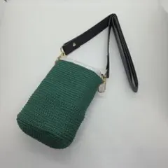 編み物　ハンドメイド　ポシェット　スマホショルダー　かぎ針編み　ショルダーバッグ