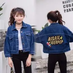 人気★レディース Gジャン アウター デニム 刺繍★