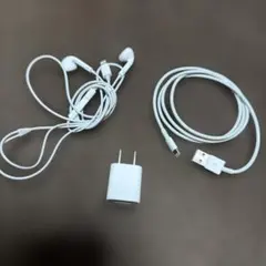 Apple純正 USB電源アダプタ Lightningケーブル イヤフォン