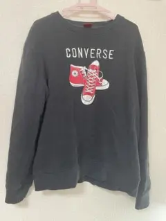 CONVERSE クルーネックスウェット ブラック