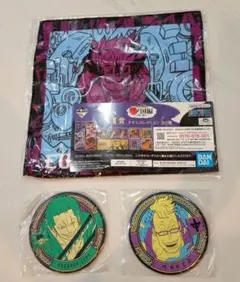 【ワンピース】一番くじワノ国編　タオル　コースター2枚セット(新品未使用)