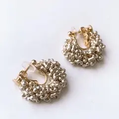 Blanco. じゃらキライヤリング　くすみシルバーxゴールド