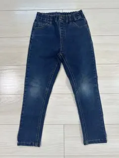 SUNDAYS SUN ダークブルー ゴムウエスト スリムフィットパンツ