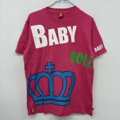 BABYDOLL 半袖 Tシャツ ピンク 王冠ロゴM カ26のサムネイル