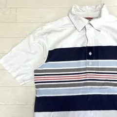 ヴィンテージ 00s ノースフェイス ポロシャツ ボーダー 古着 さわやか